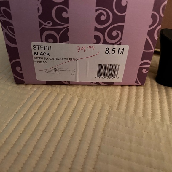 New Brighton Black and Silver Slip-On Loafers - Picture 5 of 9